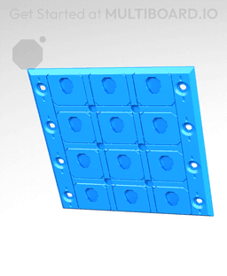 4x4 - Plain - Simple Drawer Stacking Plate 3d model