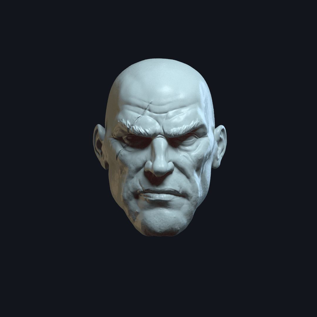 Outback v7 Action Figure Head 3d model