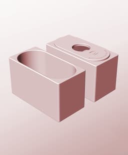 CX68-90-P Stacking pierced component box bin for makers 3d model