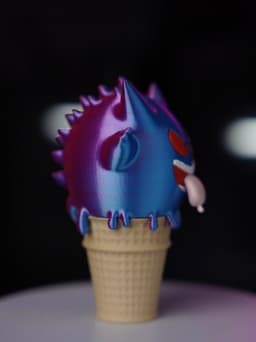 Gengar Ice Cream - Multipart 3d model