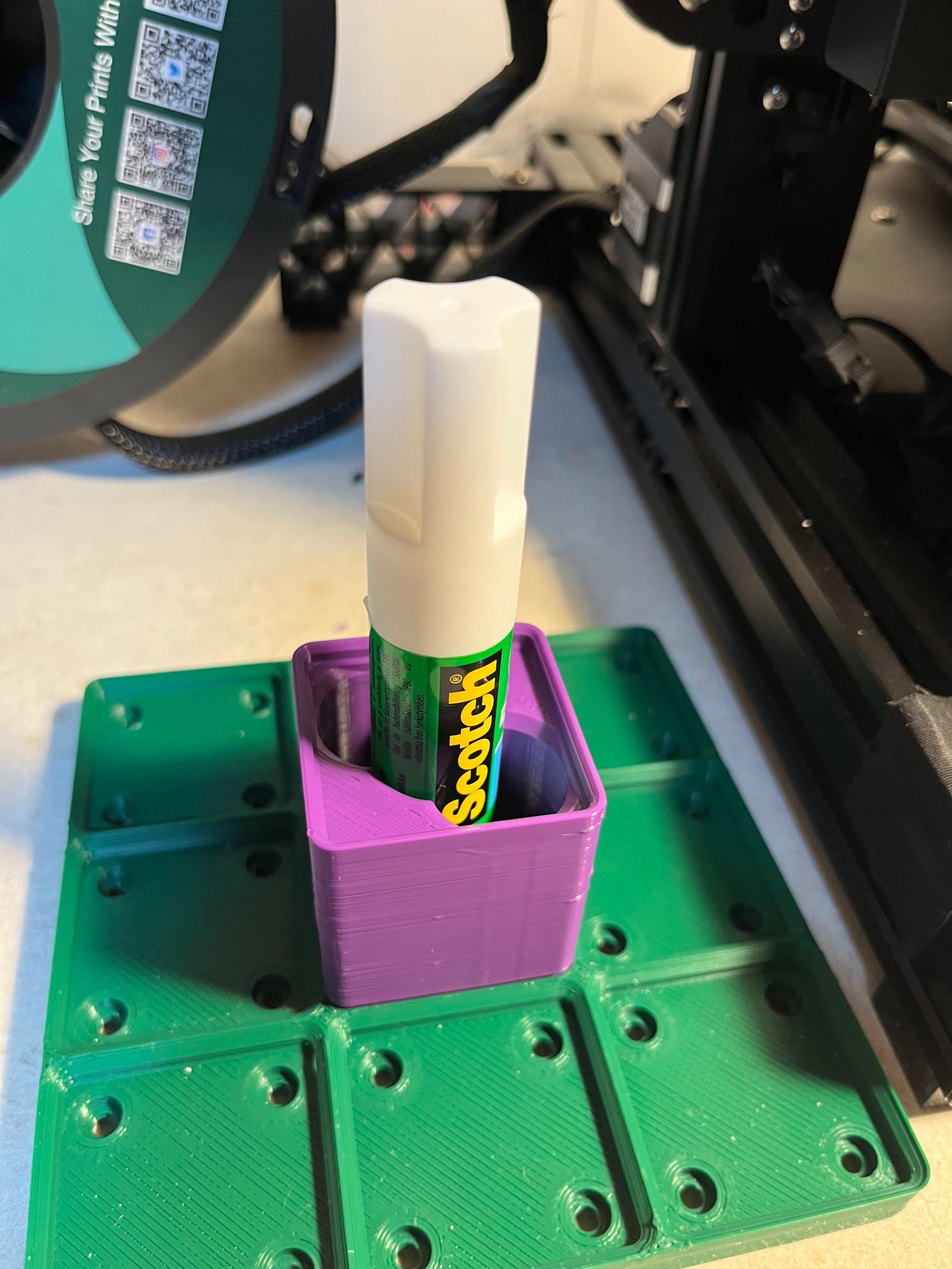 Gridfinity 1x1 2 or 1 Scotch glue stick 3d model