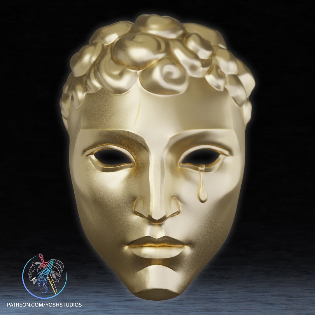 Adam Warlock Blood Mask 3D Printer STL File 3d model