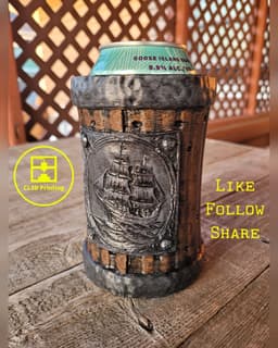 The Seafarer - Riveted Can Koozie 3d model