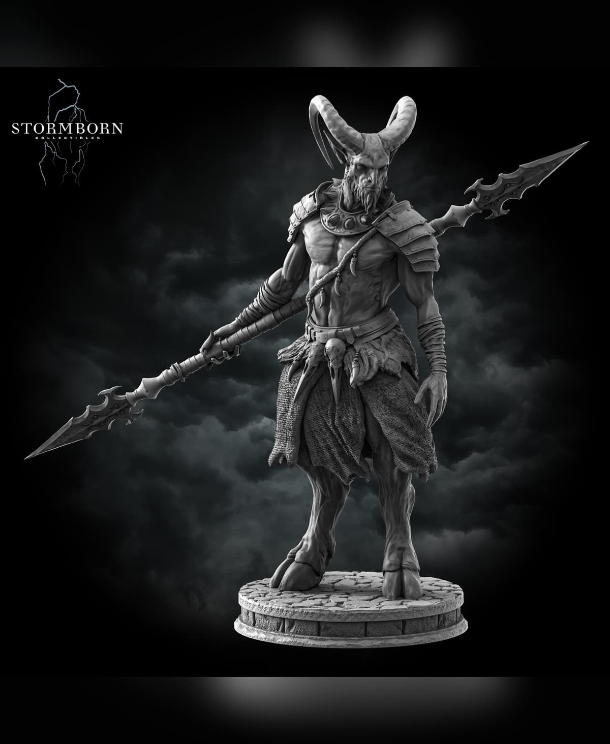(32mm) Satyr Spearman 3d model