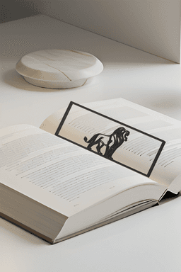 Lion Bookmark, Creative Bookmark, Gift Idea 3d model