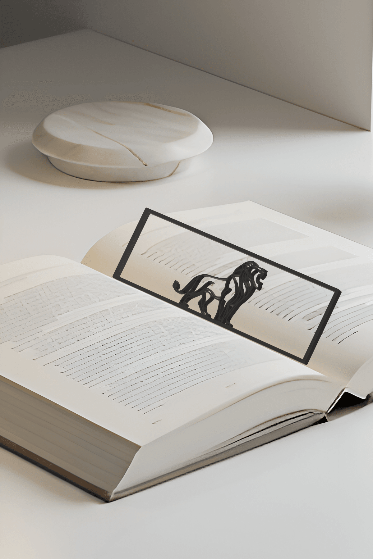 Lion Bookmark, Creative Bookmark, Gift Idea 3d model
