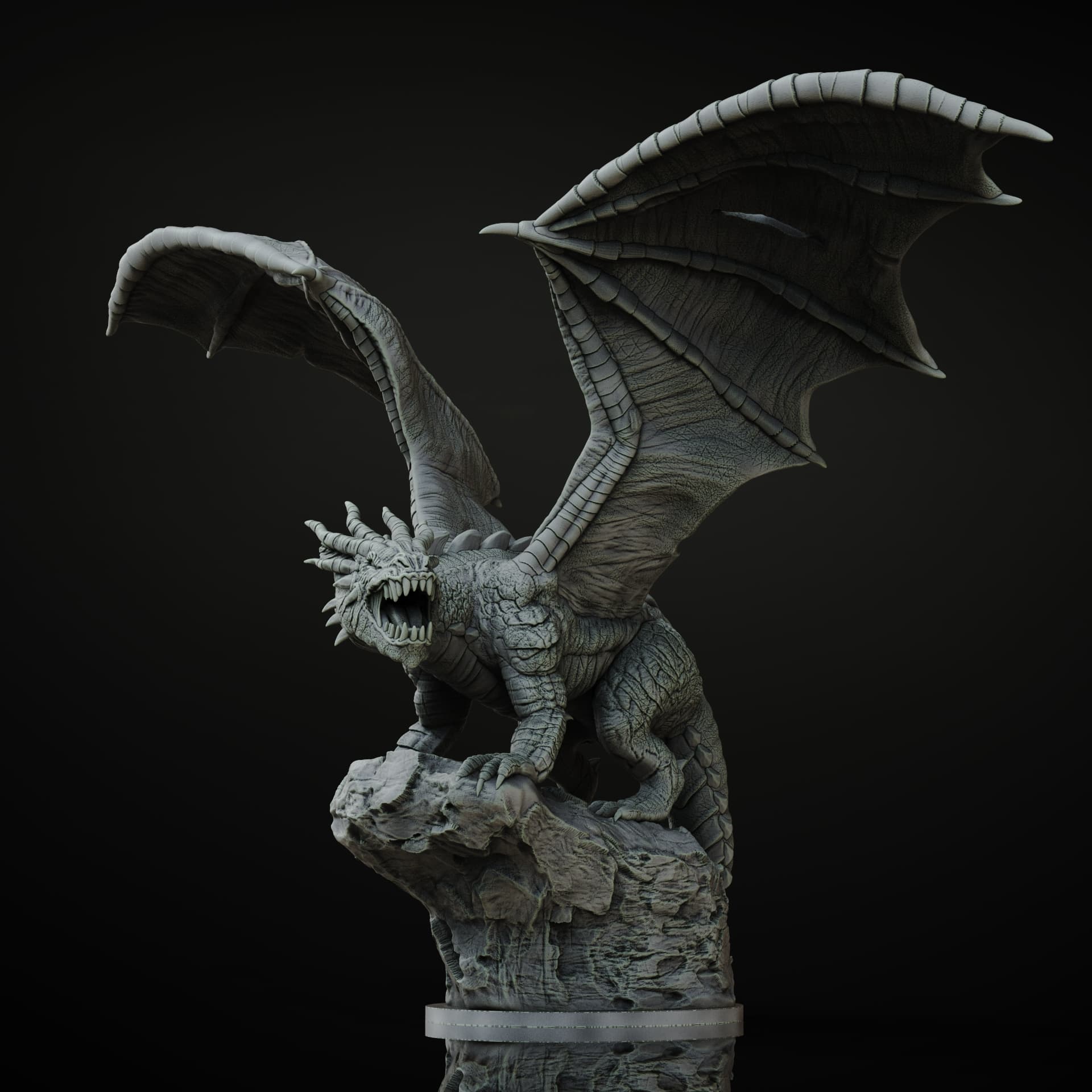 Shadow Dragon (Pre-Supported) 3d model