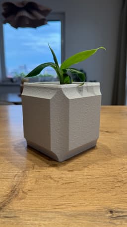 Cubic planter 3d model