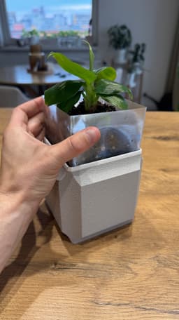 Cubic planter 3d model