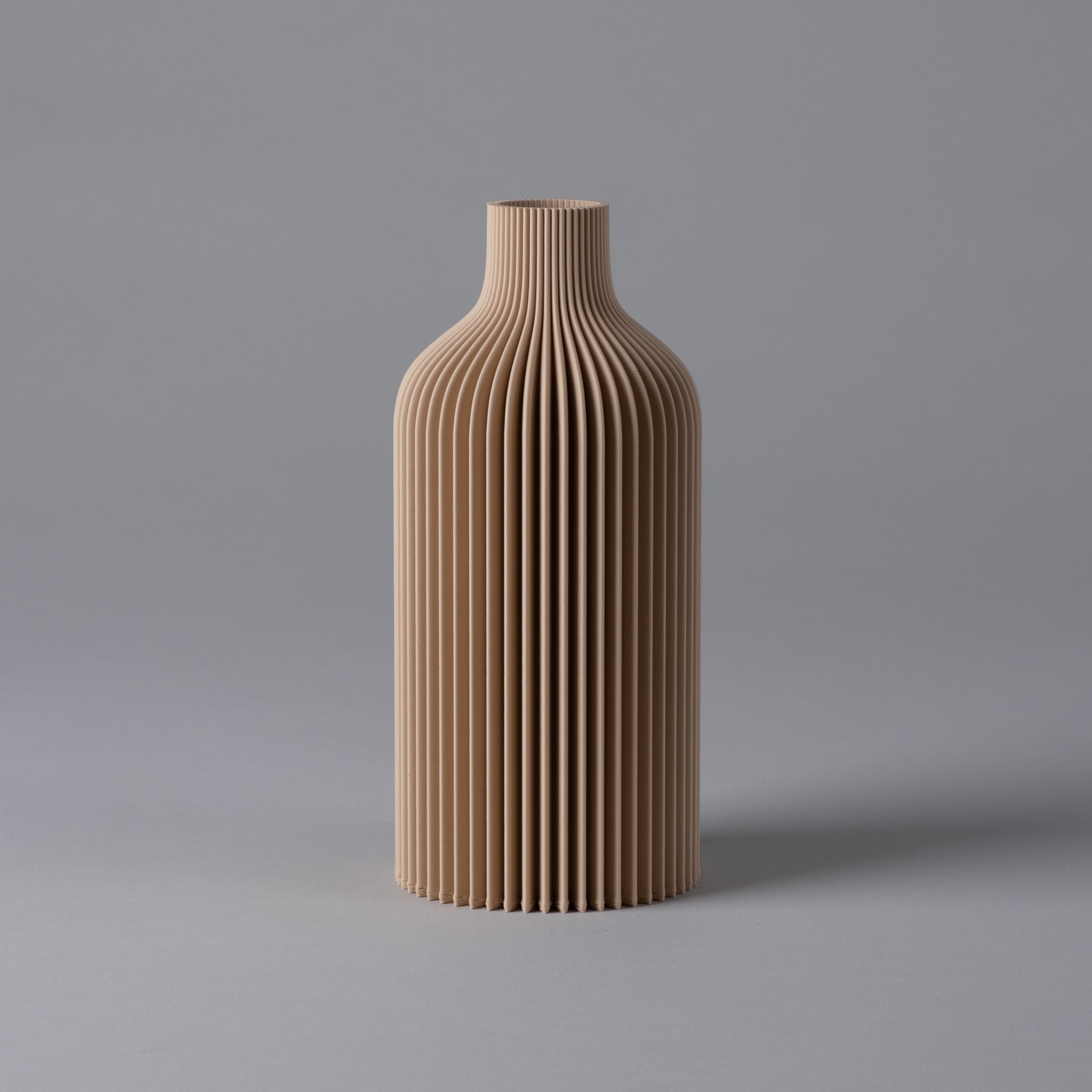 Vase LIZZY - Striped Bottle Vase 3d model