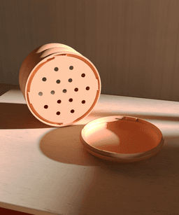 Hanging Planter Pod with Twist-Off Drain Plate 3d model