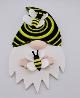 Magnetic Bee Hat For Gnome Modular Sign 3d model