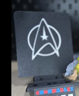 Chunkables Star Trek Multicolor Backerplate 3d model