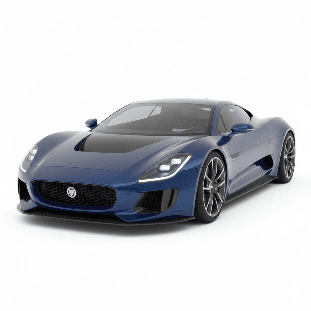 Car : Jaguar C X75 Hybrid Hypercar Concept 3d model