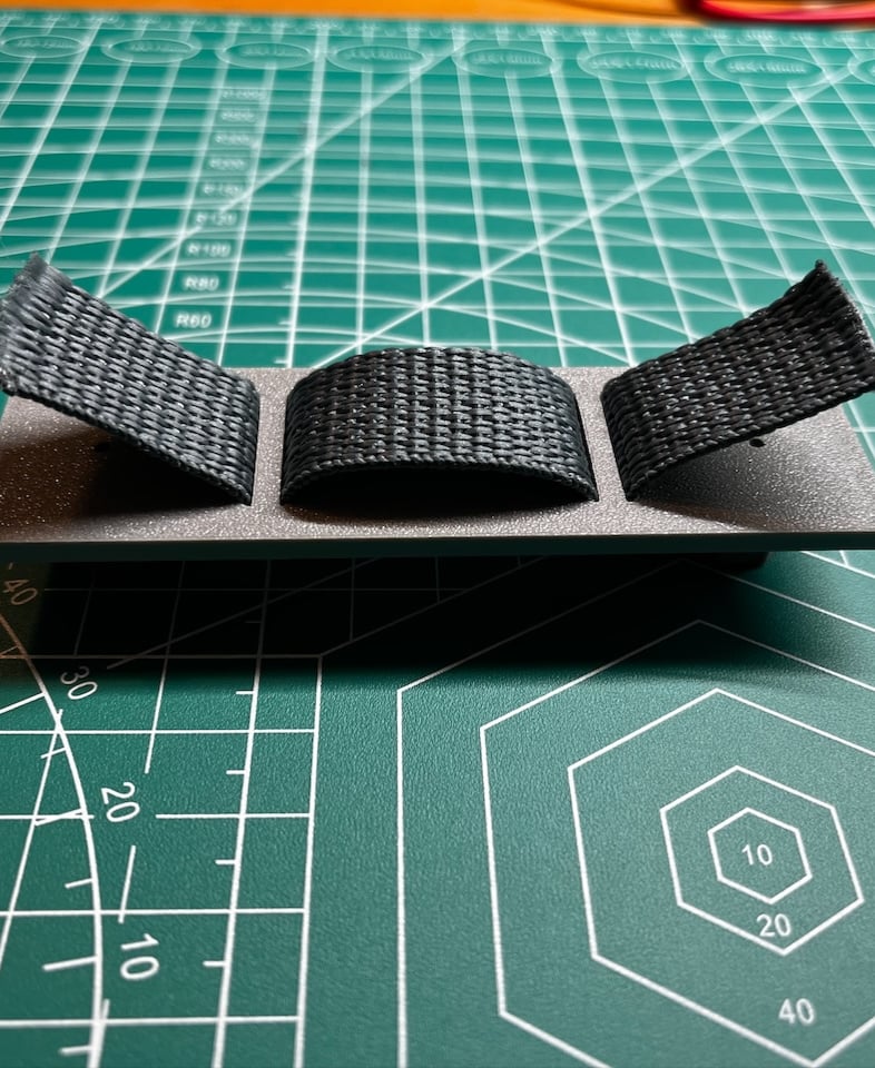 Multiboard MOLLE - 1 Column PALS Plate - Webbing Example - 3d model