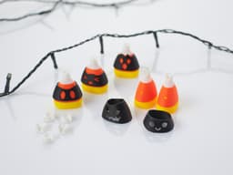 Cute Candy Corn String Fairy Lights 3d model