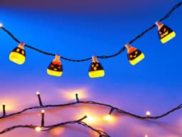 Cute Candy Corn String Fairy Lights 3d model