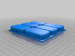 Soap Mold - Guest Size Soap 3d model