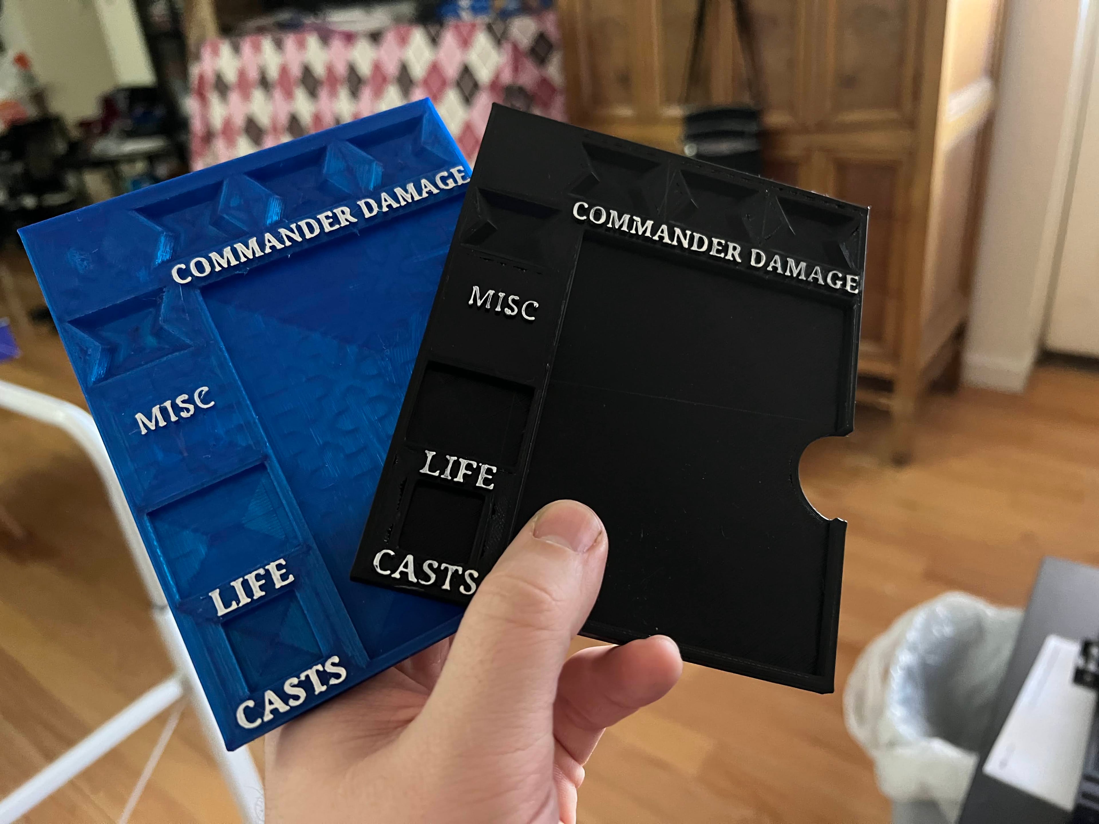 edh tray large text 3d model