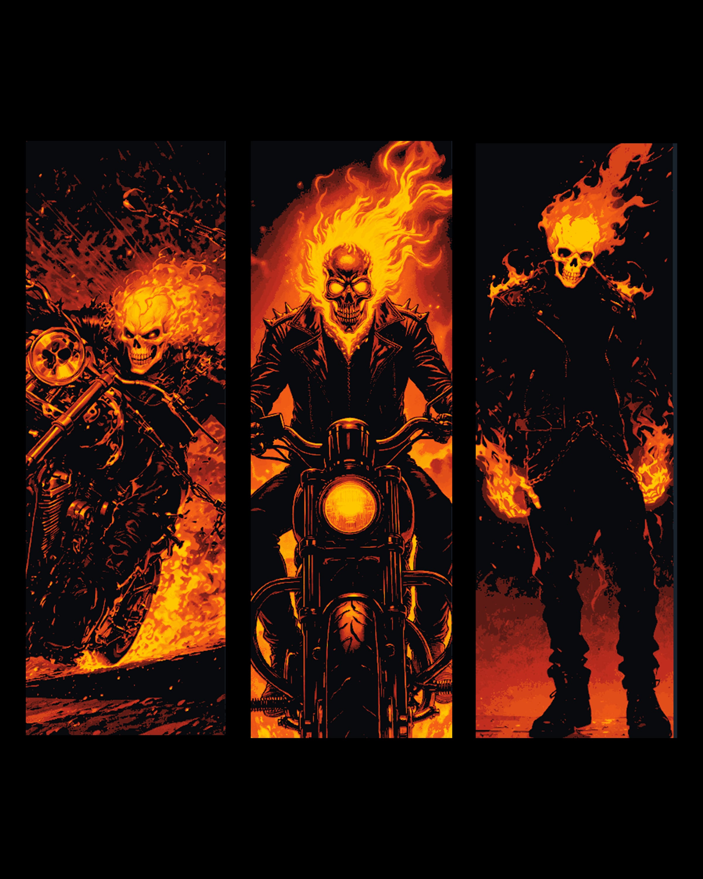 Flames of Hell comes with Ghost Rider - Set of Bookmarks 3d model