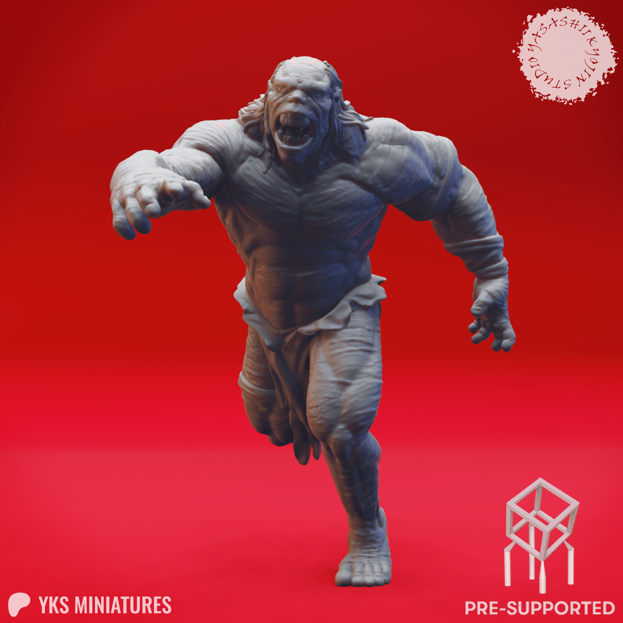 Grimlock - Running - Tabletop Miniature (Pre-Supported) 3d model
