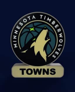 Minnesota Timberwolves Sign - LED Strip Compatible 3d model