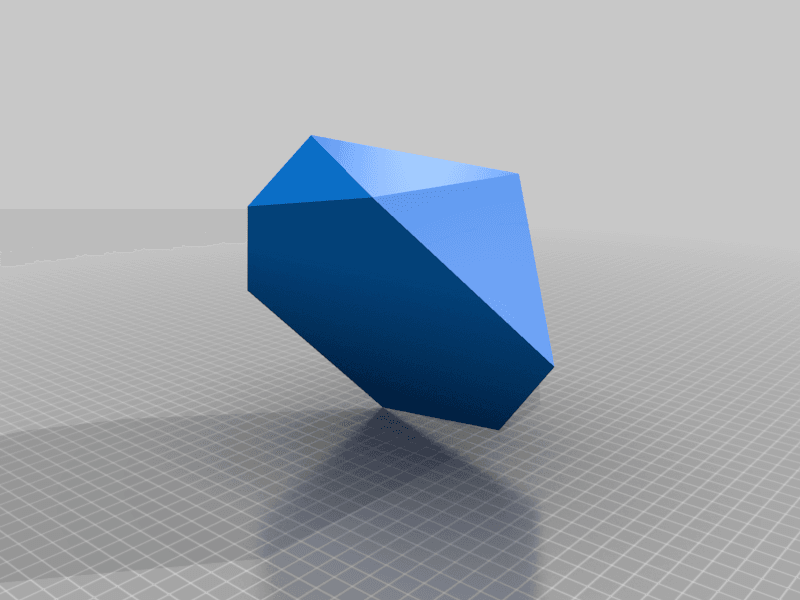 Icosahedron Blank D20 Collection 3d model