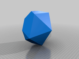 Icosahedron Blank D20 Collection 3d model