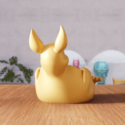 Easter Bunny Bowl - Rabbit Decorative Candy Dish 3d model