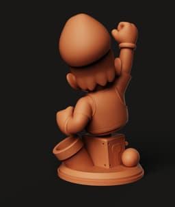 Super Mario Bust STL | Video Game Icon 3D Print | Gamer Gift 3d model