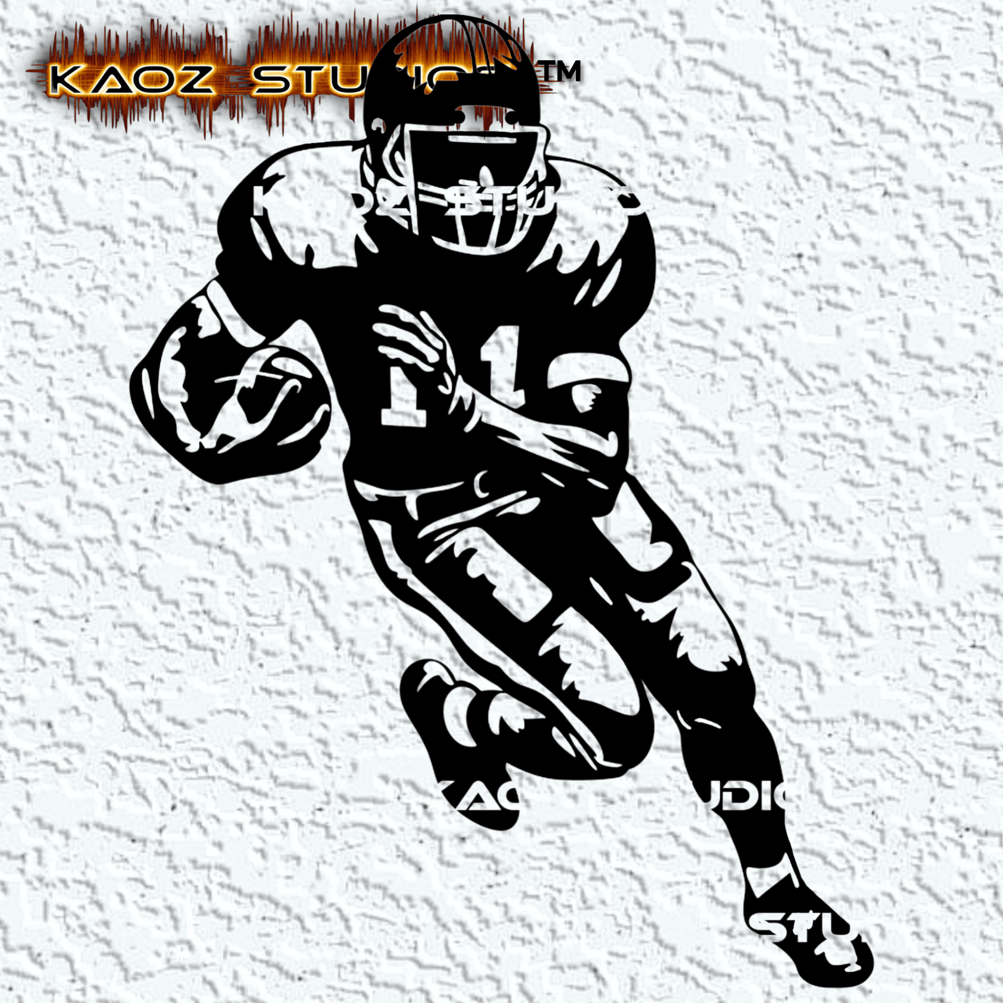 football player wall art football wall decor sport decoration 3d model