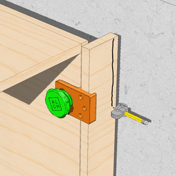 Clamp on Skirting Jig - With Scribe 3d model