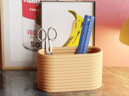 Nova Nesting Trio: Minimalist Desk Organizer Set 3d model