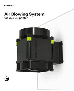 Air blowing system for 3D printer 3d model