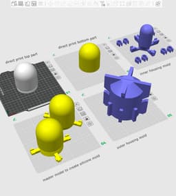 Capsule Shaped Container Medium Size 3d model