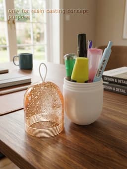Capsule Shaped Container Medium Size 3d model