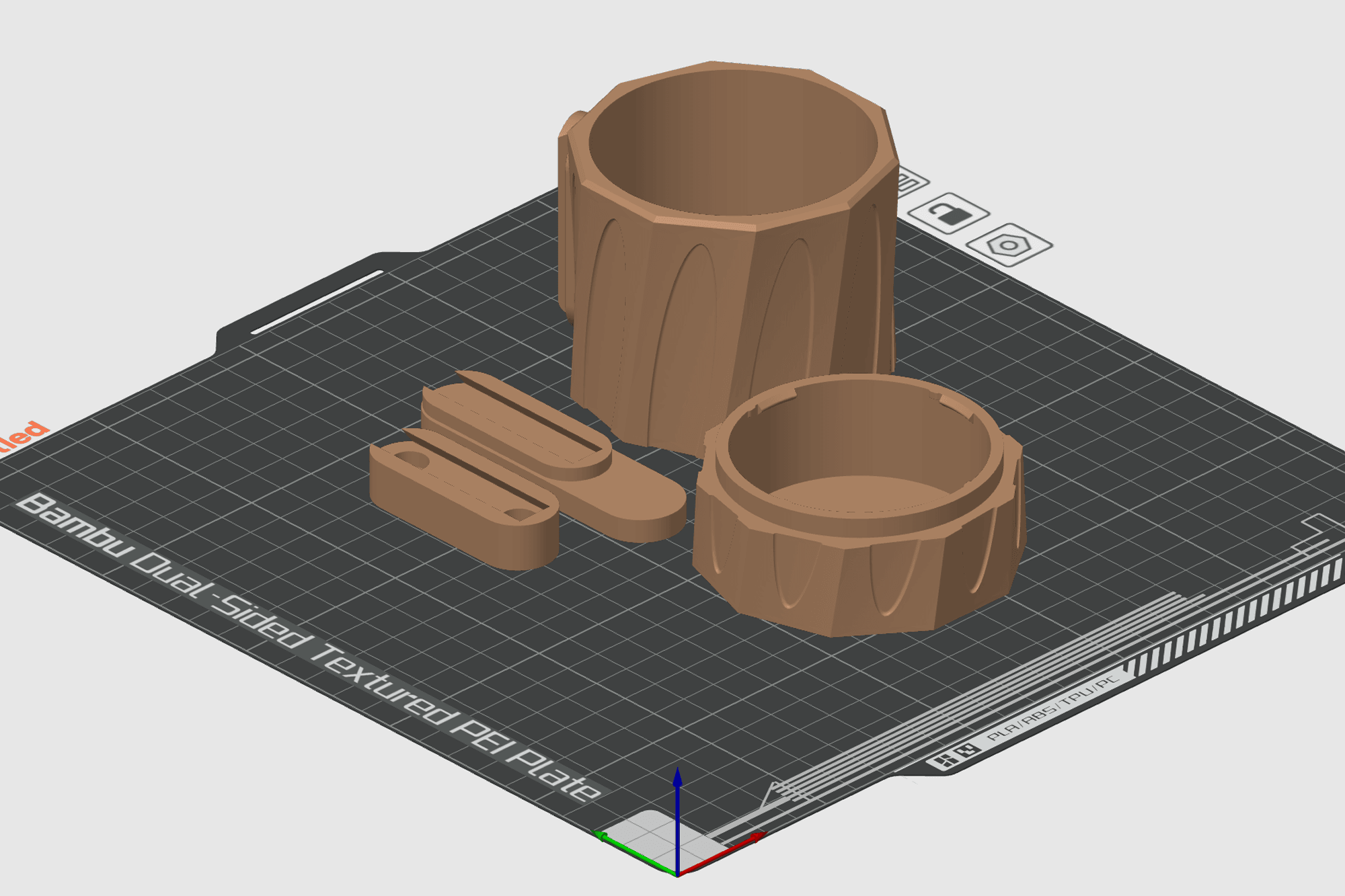 Twisted Deco Planter 3d model