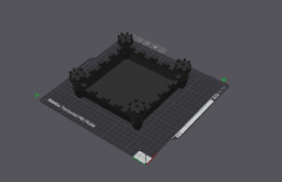 Castle Walls Dice Tray 3d model