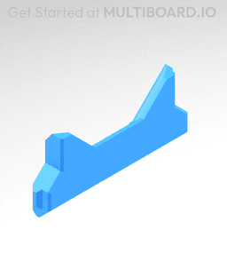XI 0.5 MU - Cover Locked Lite Rail 3d model