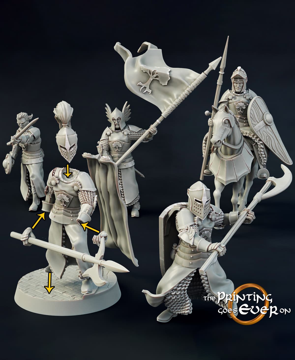 Modular Gonthan Kings Guards 3d model