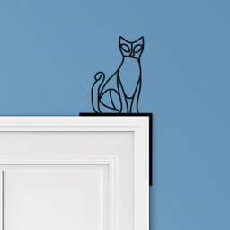 Cat Door Corner Decor 3d model