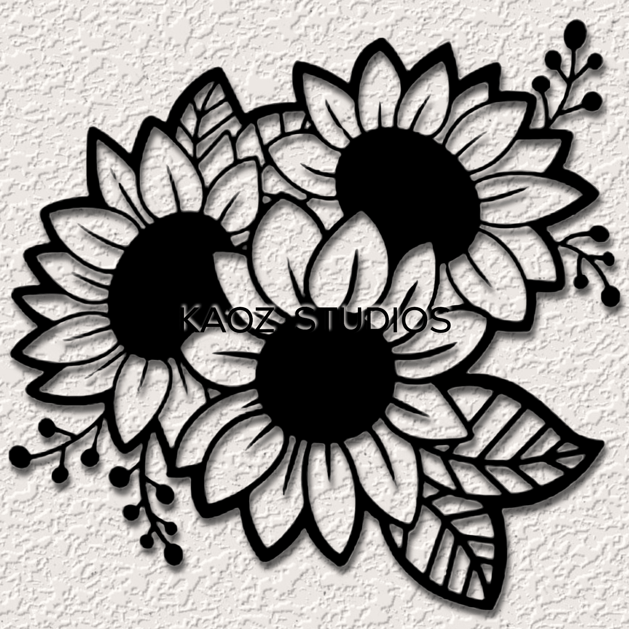 sunflowers wall art flowers wall decor farmhouse kitchen decoration 3d model