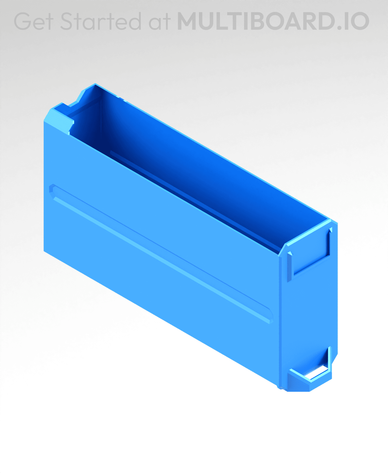 1x2x3.5 LU - Labelled - MultiBin Simple Drawer 3d model