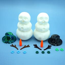 Articulated Snowman 3d model