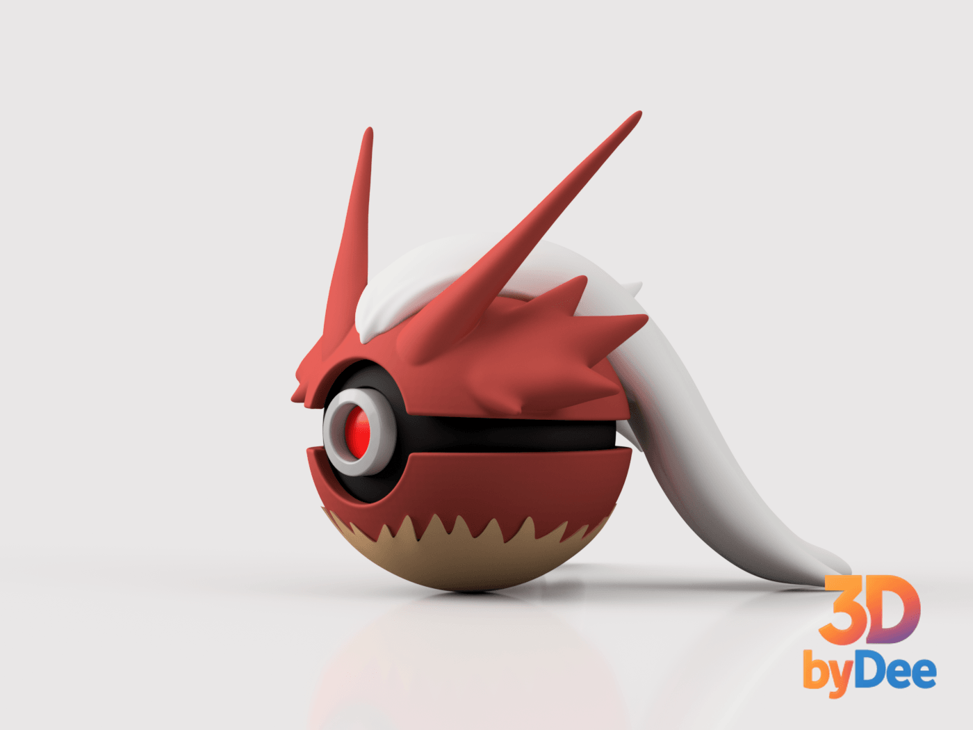 Blaziken Pokeball 3d model