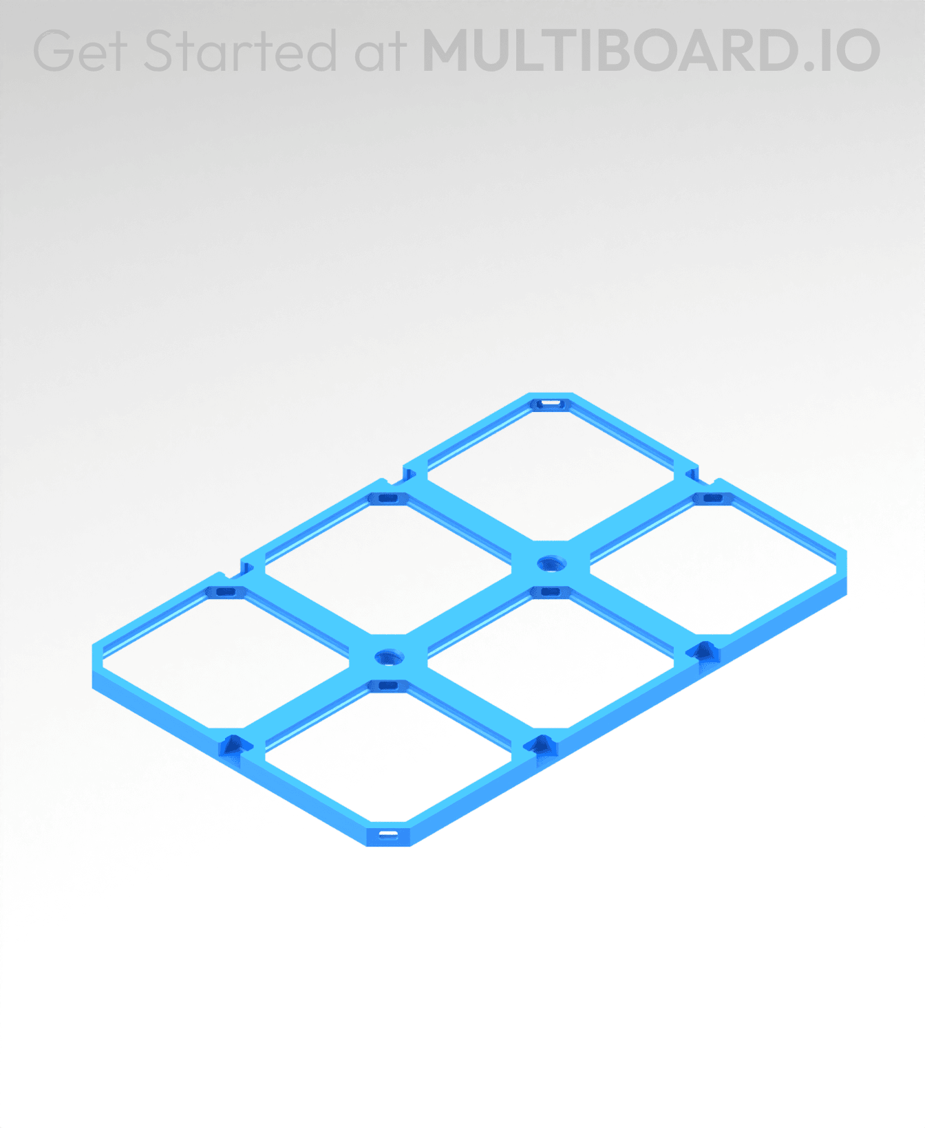 3x2 LU - Drop-In Multibin Panel 3d model