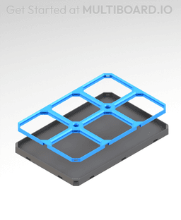 3x2 LU - Drop-In Multibin Panel 3d model