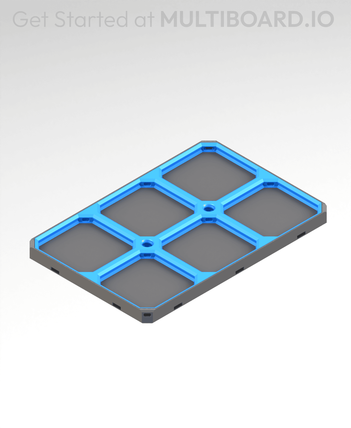 3x2 LU - Drop-In Multibin Panel 3d model