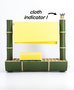Kitchen Sink Organizer with Dishcloth Indicator Buddy | Sponge Holder 3d model