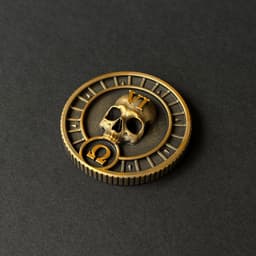 Skull token (40mm) 3d model